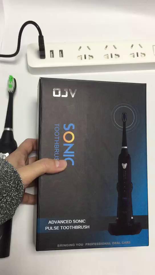 OJV8101无线感应充电IPX7防水三档成人声波电动牙刷